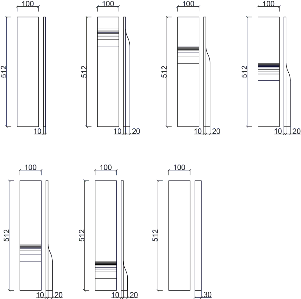 dune wall panels drawing